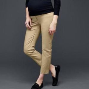 GAP Maternity Slim Crop Khaki Pants